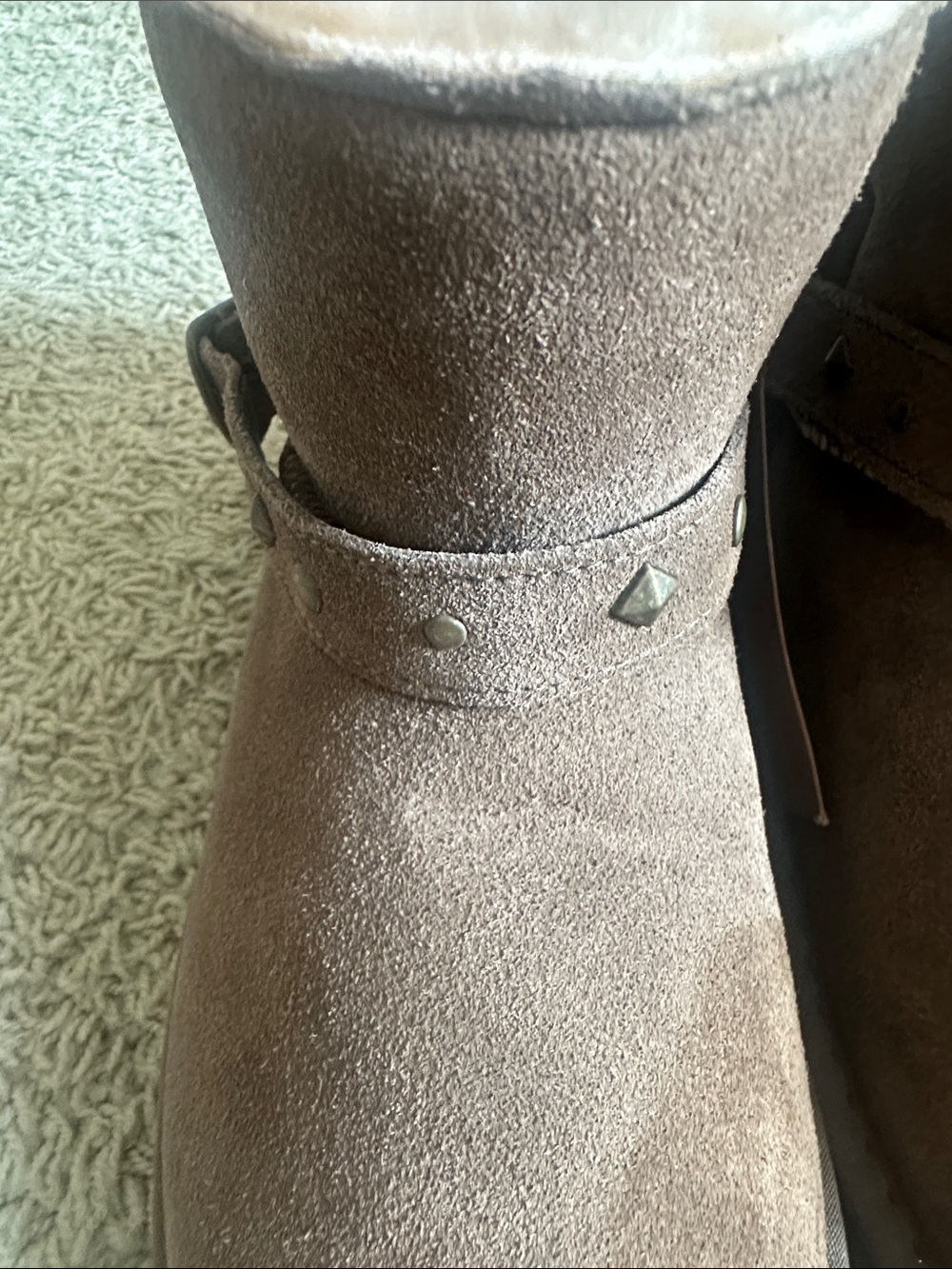 Bearpaw Cozy Brown Suede Shearling Boots Sz 8 NWT - Picture 3 of 5